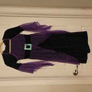 Purple and Black Kids Witch Costume